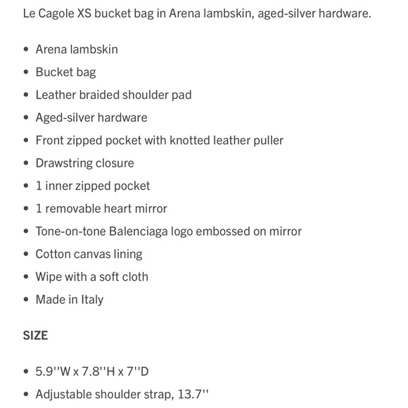 Balenciaga le cajole xs bucket bag - Picture 12 of 12